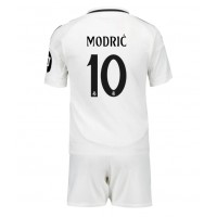 Echipament fotbal Real Madrid Luka Modric #10 Tricou Acasa 2024-25 pentru copii maneca scurta (+ Pantaloni scurti)